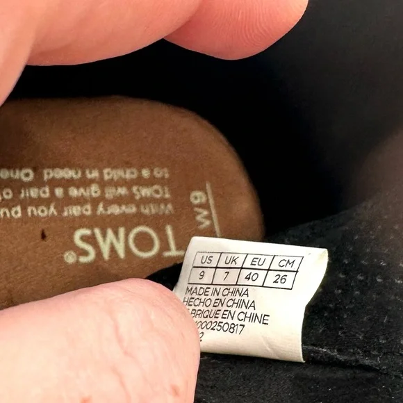 Toms Black Avery Wedge Suede Side Zipper Bootie - Picture 9 of 9